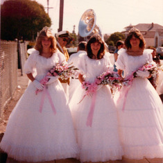 Holy Ghost Parade  1984..Donna, Nicole and Christine