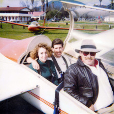 Glider ride over Napa Valley..Donna and Johnie