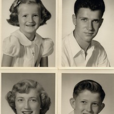 Siblings 1952 Gini, Don, Phylis, Doug