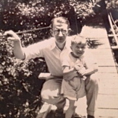Don with Dad 1931