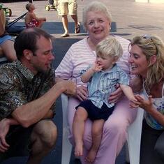 Alan Husmann and family with Aunt Dorathy-2005