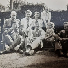 Ellis-Brown family with Doreen aged 3 and Kathleen 6 months