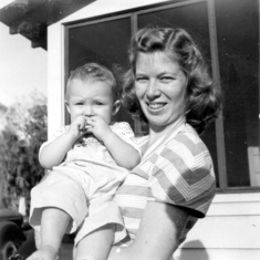 1949 Mother Dorothy with Baby-Dorinda 1949 Port Orange Fl.