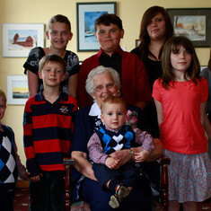 Nana and great grandchildren - May 2011