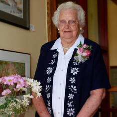Nana with her 90th birthday cake - May 8 2011