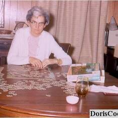Mom - doing puzzle - age 48