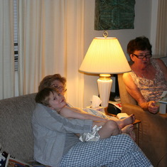 Grandma Reading to Rowan 2011