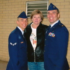 Uly's Boot Camp graduation 2003
Grandma Dee with Uly & Tony Hassan