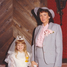 Kathy's first communion