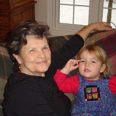 Bubbi and great granddaughter Frances