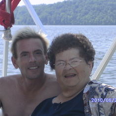 Gary & Mom at Lake of the Ozarks in June 2010