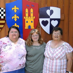 Tonya, Billie, & Mom at Bristol Renaissance Faire in Wisconsin in July 2008