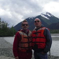 Gary & David fulfilling one of Mom's dreams in Skagway, Alaska in June 2011