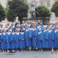 The First Presbyterian senior choir of which Doris was a member