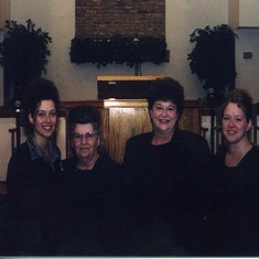 Andrea, Mamaw Parrish, Mom and Rhonda