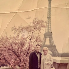 Our honeymoon - Paris in Spring 1954