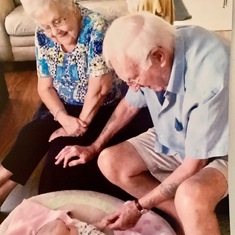 Grandma and Grandpa visit Alicia