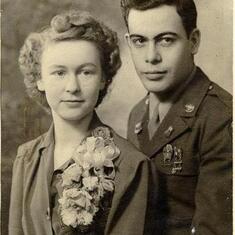 Nov. 17, 1943 Wedding photo Madison, WI