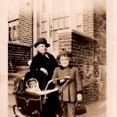 Gangsta' Siblings and doll in 'preambulator'. Even then, she hoped for a baby girl.