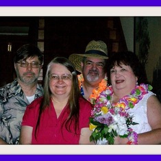 At our Justice Of The Peace Wedding & my birthday April 5th, 2010. From Left to right Paul, Dorothy Jane, Kelly, & Julie.