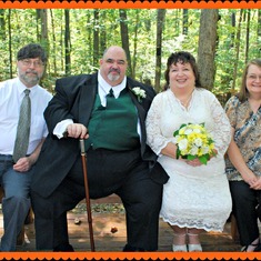 At her sister's church wedding Oct 2010. Left to Right Paul Weinman, Kelly Council, Julie Council, Dorothy Jane Weinman.