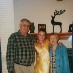 Grandma and Grandpa came to see me before Senior Prom.