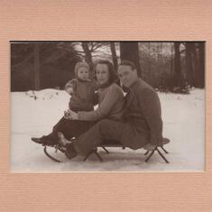 Dad, Mom and Blue c. 1942