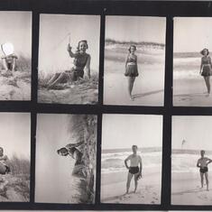 Dorothy and Oliver at the beach c.1939