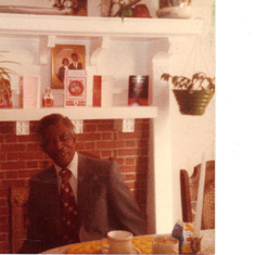 Uncle James, Mama's brother at her house 1346 Parkwood Pl, NW, Wash. DC, March 1983.