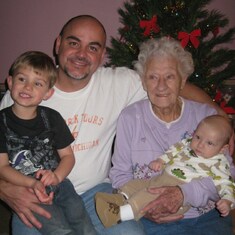 Grandma, Doug, Gabriel and Baby Samuel 2010