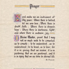 A prayer I found among her papers.
