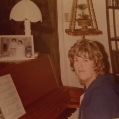 Mother Playing Piano in Sitka Alaska