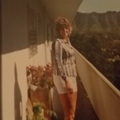 Mother in Hawaii 1979 attending College with Karen
