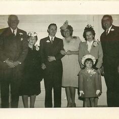 1947 Wedding photo w Albert and Grampa Jack