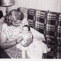 1948 girl w baby