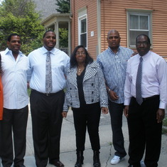 Florence, Richie, Dwayne, Mom, Dean and Gary : Day of Dwayne's Graduation