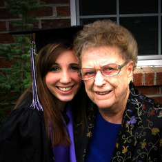Dorothy with Allison at her high school graduation