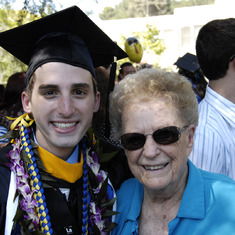 Dorothy with Richard Christopher at his college graduation