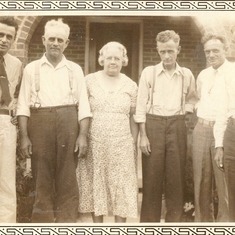 John, Harry, May, Dorris  "Doc",Teet & Jim Fox 1933