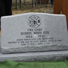 Front of new Headstone