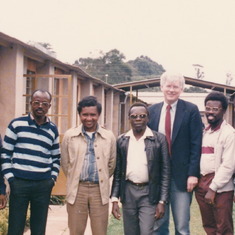 Douglas as student at NEGST with class about 1990