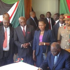 Hosting the President of Kenya- AIU Charter day