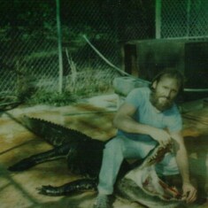 Doug with Alligator PTDC0022