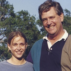 Doug with Melanie in 1996