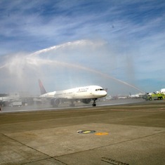 Water Cannon Salute - Welcome Home