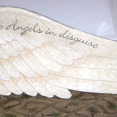 Angel wing given to me on DJ's birthday January 15, 2010 from Georgie