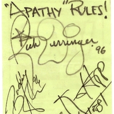 Rick Derringer autograph- DJ worked this show