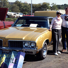 Doug & Mom & Doug's favorite Oldsmobile