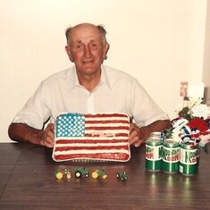 Doug was very proud to celebrate his birthday with the America he loved.