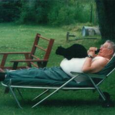 Doug, Cat & Lawn Chair